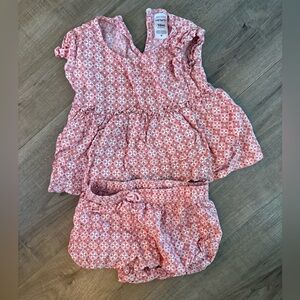 🌺10/$20 Pink Patterned Girls Shirt & Shorts set
